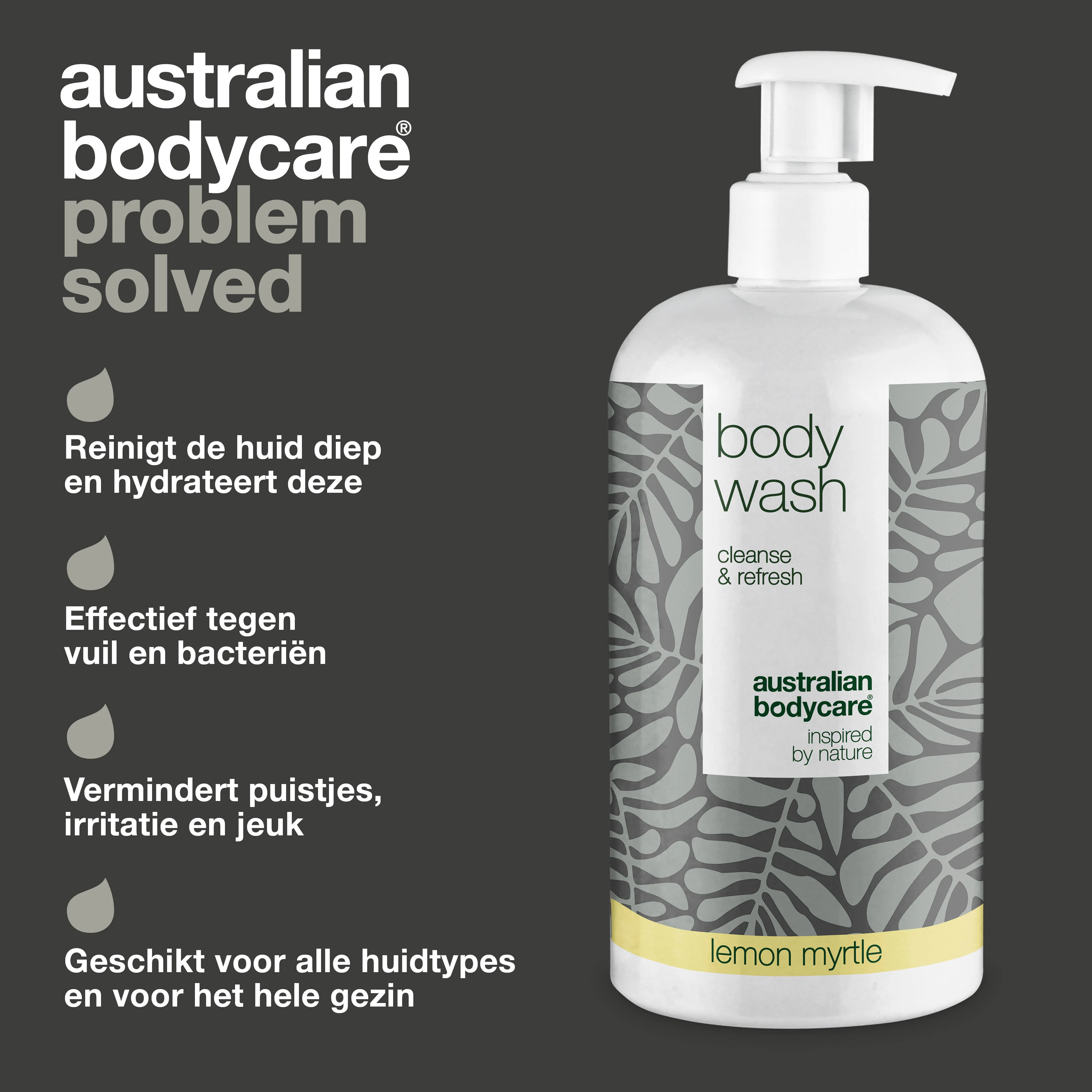 4 Tea Tree Body Wash Lemon Myrthe 500 ml voor de prijs van 3 - pakketaanbieding — Pakketaanbieding met 4 Body Wash (500 ml): Tea Tree Olie Lemon Myrthe - Image 3