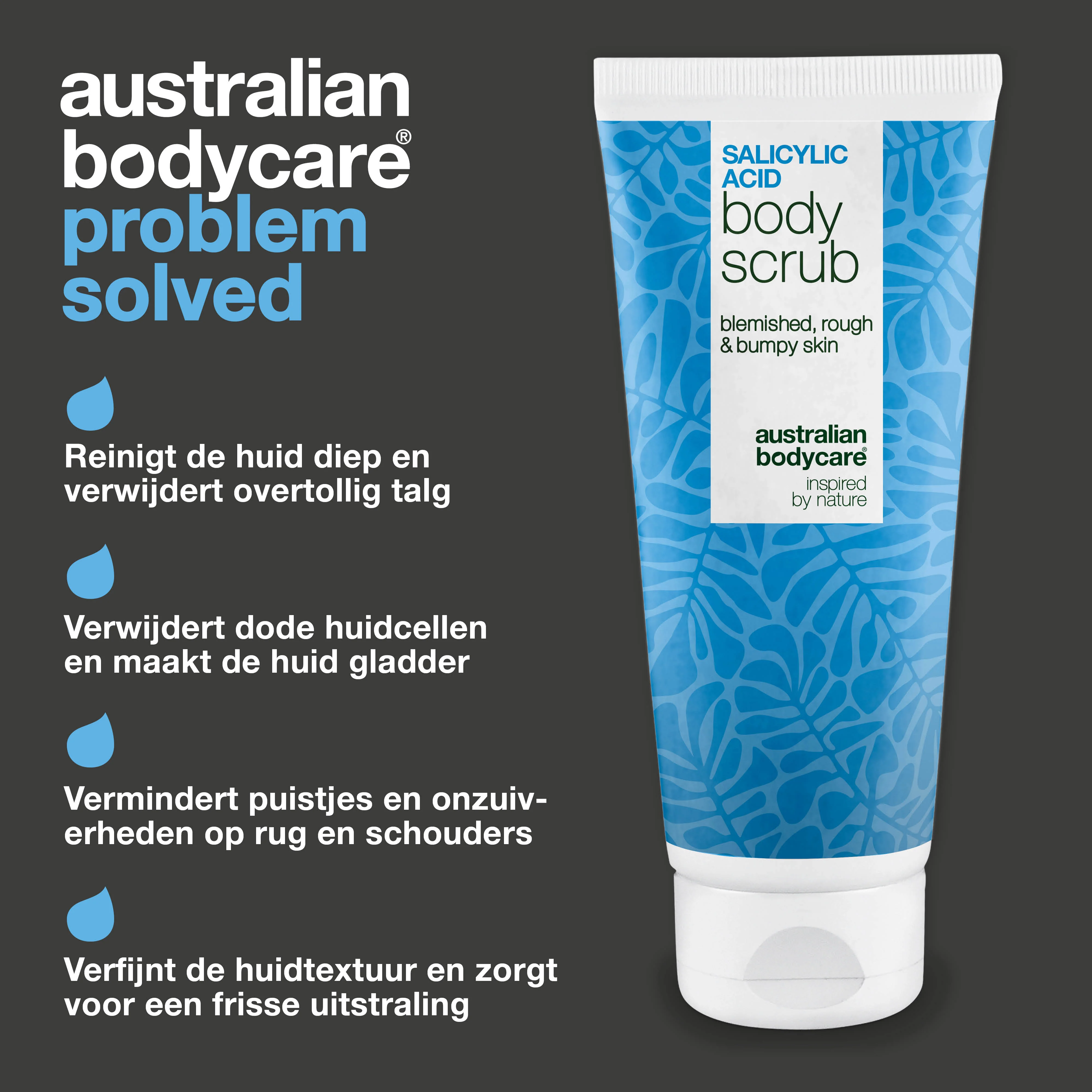 Lichaamsscrub met salicylzuur voor een zuivere en gladdere huid — Body Scrub met salicylzuur verwijdert puistjes en onzuiverheden. Bevat salicylzuur, glycolzuur, abrikozenpitpoeder en allantoïne. - Image 3