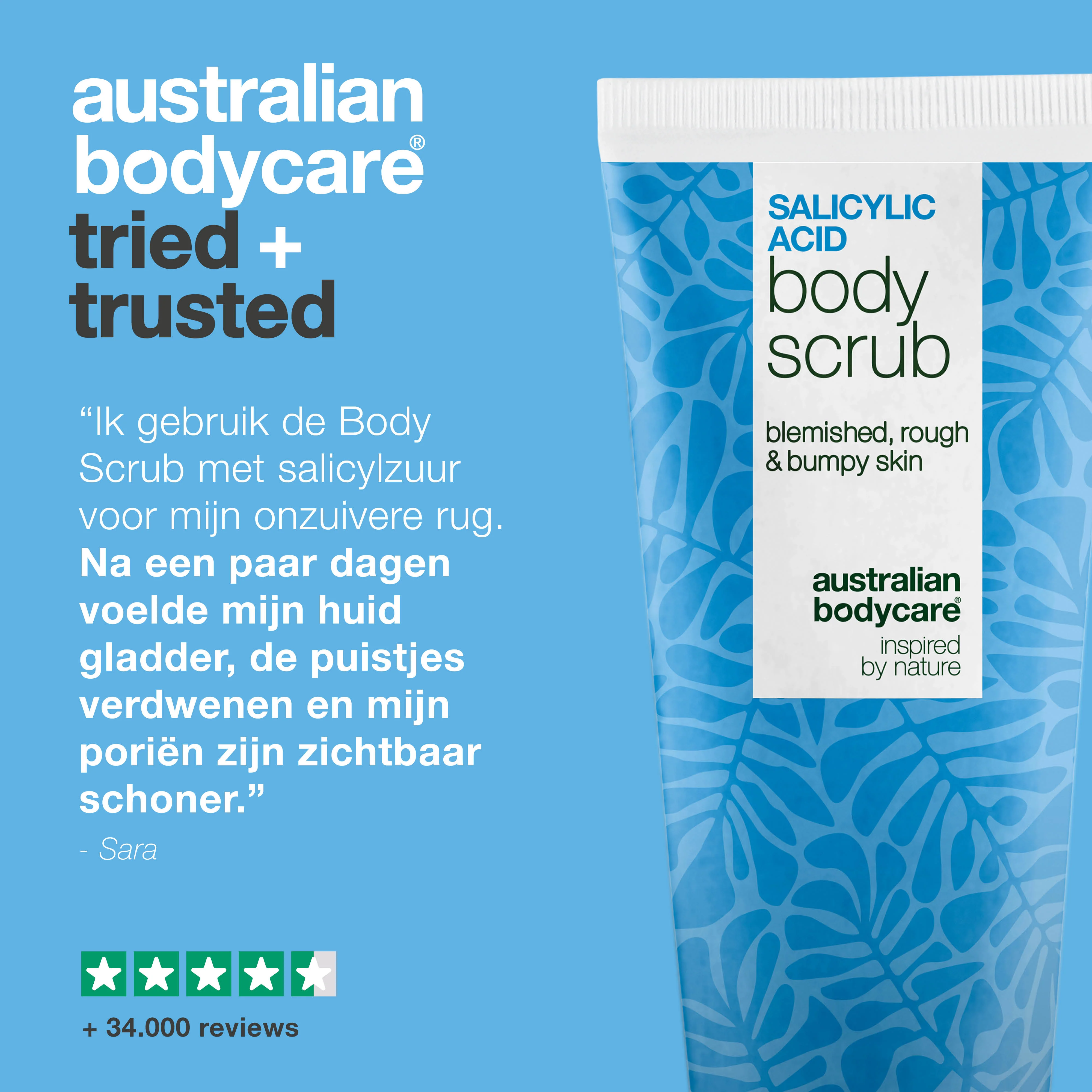 Lichaamsscrub met salicylzuur voor een zuivere en gladdere huid — Body Scrub met salicylzuur verwijdert puistjes en onzuiverheden. Bevat salicylzuur, glycolzuur, abrikozenpitpoeder en allantoïne. - Image 5