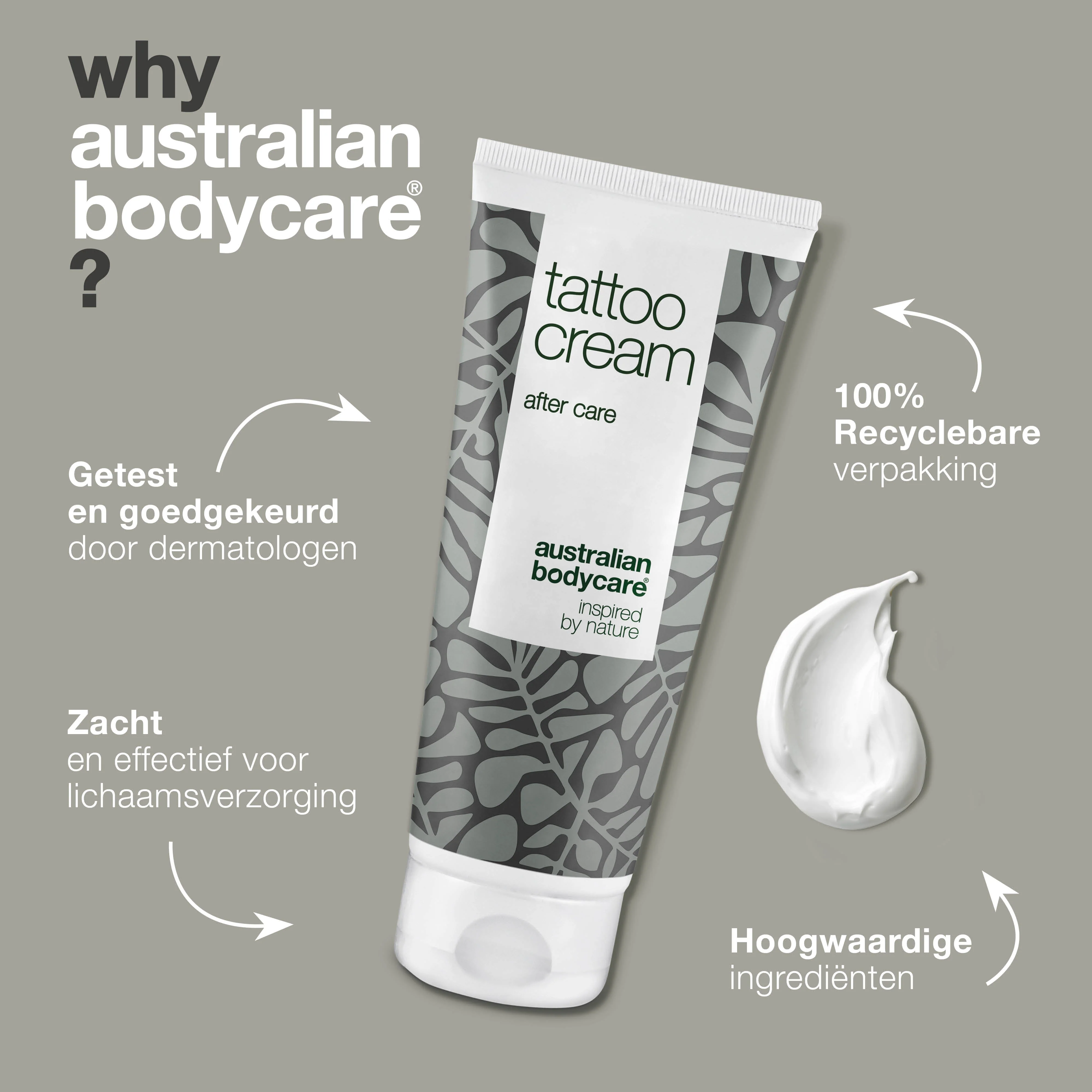 Tattoo Crème – Verzacht, voedt en behoudt kleur — Tattoo Crème met Panthenol & Ricinusolie hydrateert, beschermt en verzorgt tatoeages. Houdt kleuren fris en de huid soepel. - Image 4