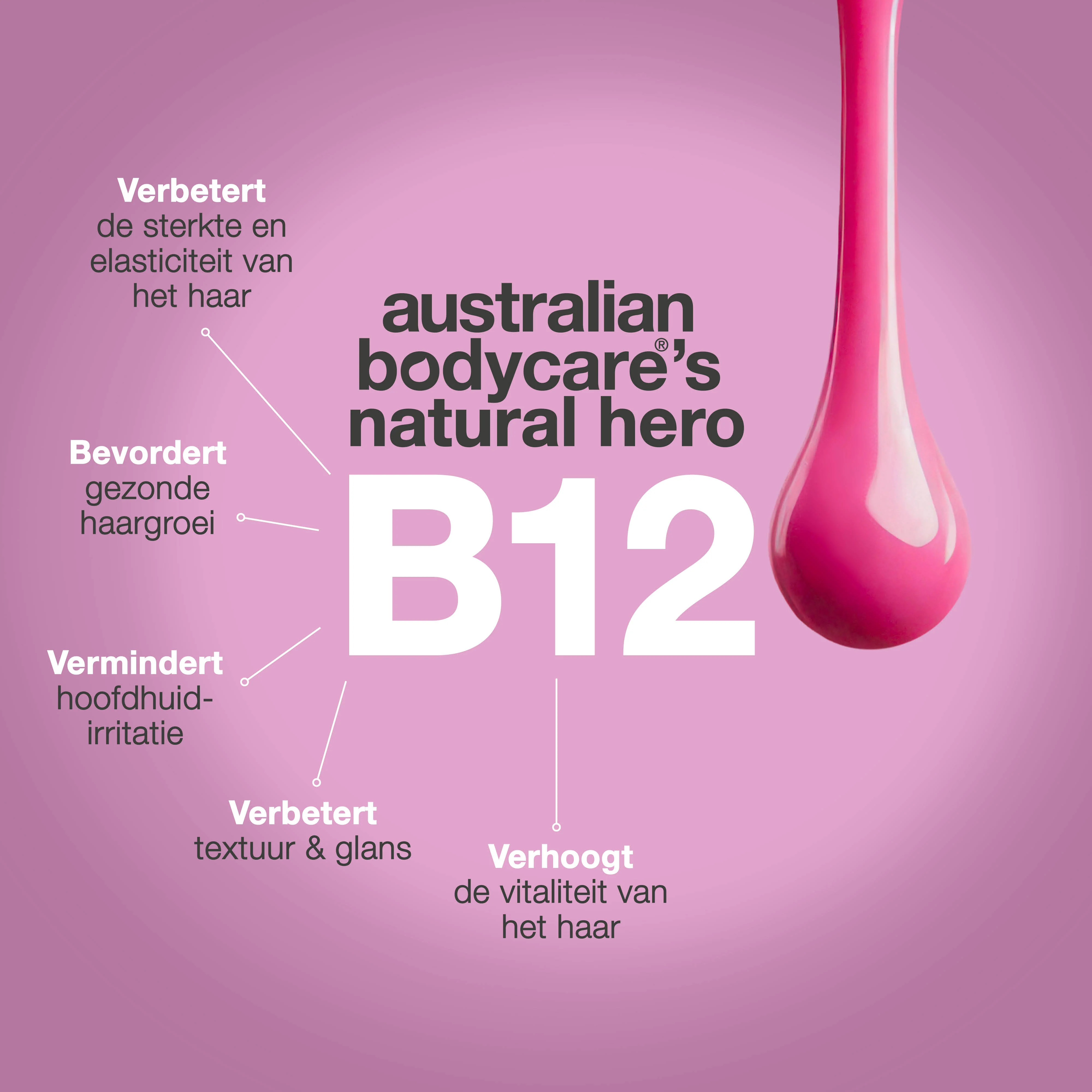 Vitamine B12 Hair Conditioner – Versterkt droog en verzwakt haar — Vitamine B12 Hair Conditioner voor beschadigd haar. Bond-effect herstelt en versterkt. Met Vitamine B12, Panthenol en Elaya Renova™. - Image 6