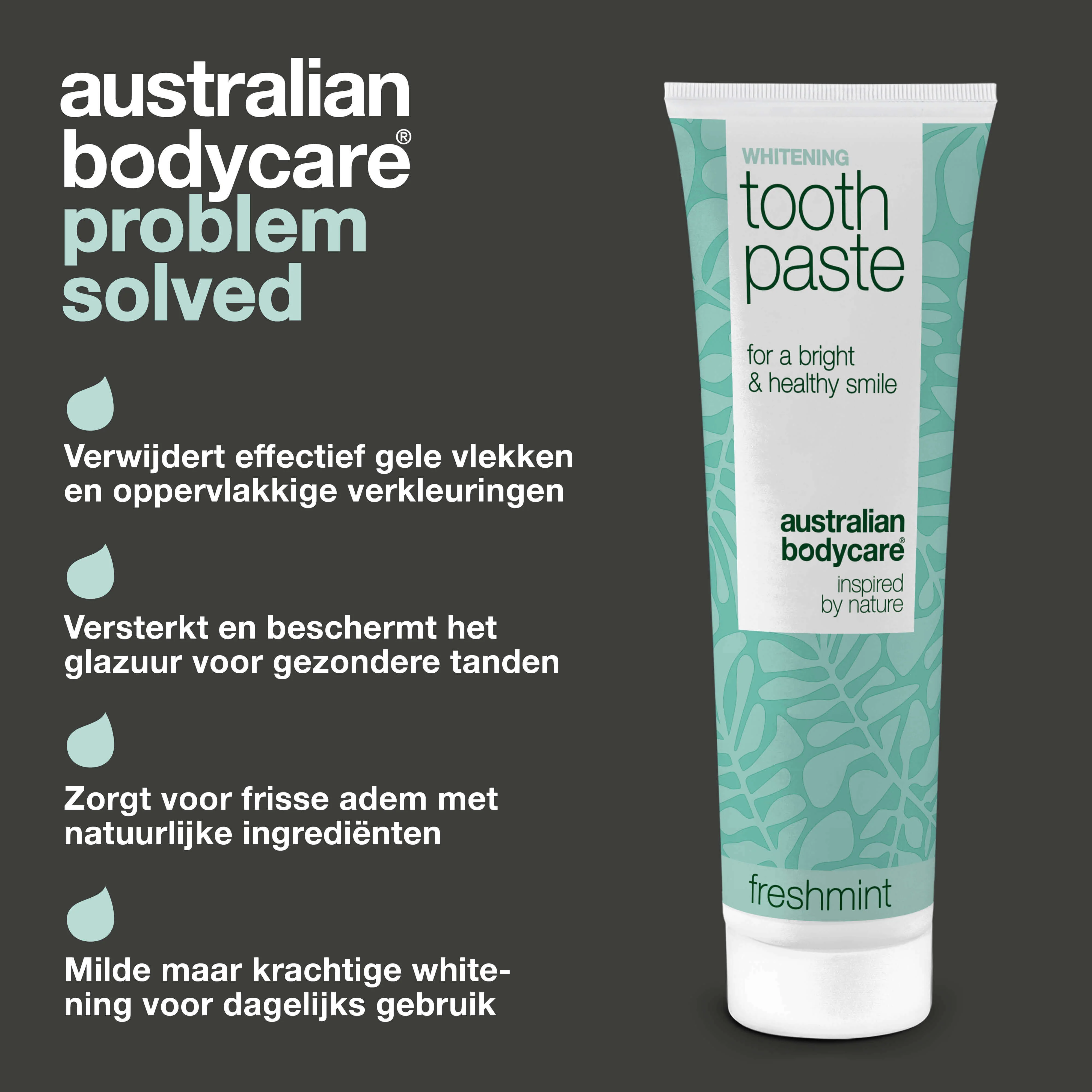 Whitening Tandpasta – Verwijdert vlekken en geeft witte tanden — Tandpasta die gele tanden bestrijdt en het glazuur versterkt. Met gehydrateerd silica, alumina en menthol voor een frisse adem. - Image 3
